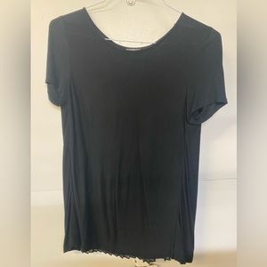 Express Black Pleated Top